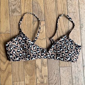 Aerie Animal Print Bikini Top